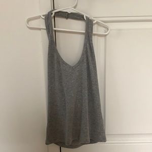 Gray halter tank